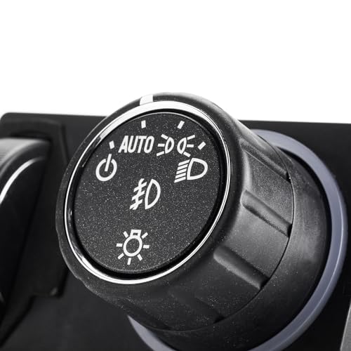 SOAESCN Headlight Switch Control for 2014-2020 Chevy Silverado Tahoe Suburban, 2017-2020 GMC Sierra Yukon 1500 2500 3500 Instrument Panel Dimmer Switch Headlamp Fog Lamp Switch OE 23187804, 84154108, 84448511 - Image 2