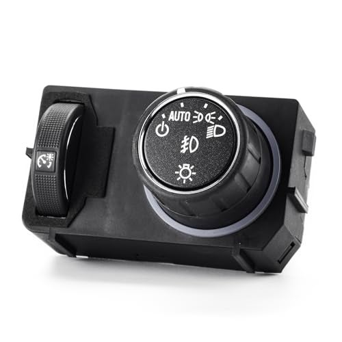 SOAESCN Headlight Switch Control for 2014-2020 Chevy Silverado Tahoe Suburban, 2017-2020 GMC Sierra Yukon 1500 2500 3500 Instrument Panel Dimmer Switch Headlamp Fog Lamp Switch OE 23187804, 84154108, 84448511 - Image 1