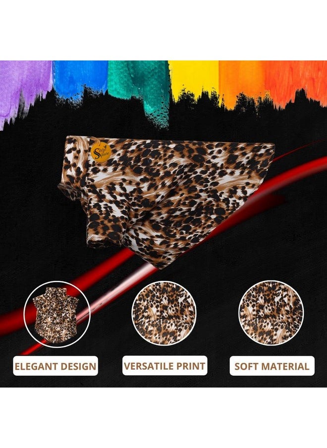 Sage Square Funky Soft Material Dog Shirt | Cool/Funky Print Pet | Soft Light Weight | Comfortable & Breathable Dog Clothing | Trendy Vest Outfit (Xxlarge - 28 Inch) (Leopard Print)  - Image 3