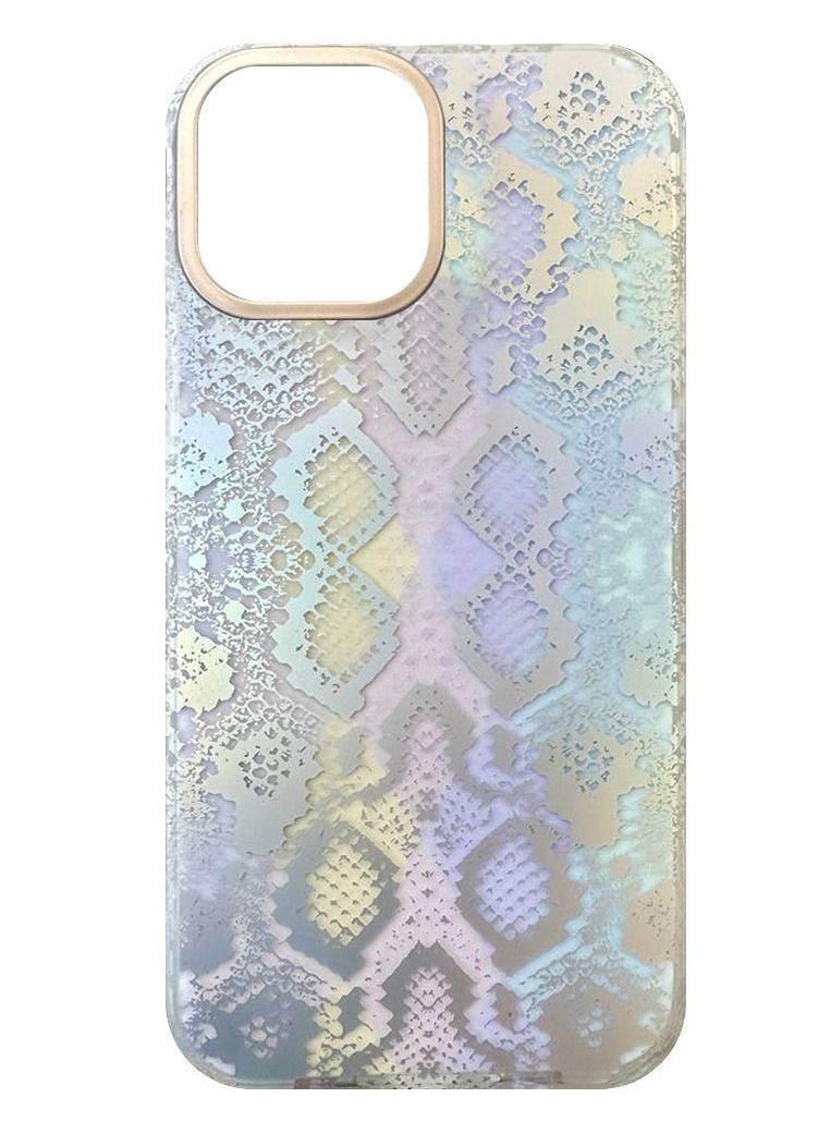 JOWAY حافظة آيفون 14 بلس طباعة ثلاثية الأبعاد مضادة للصدمات خلفية - Image 2