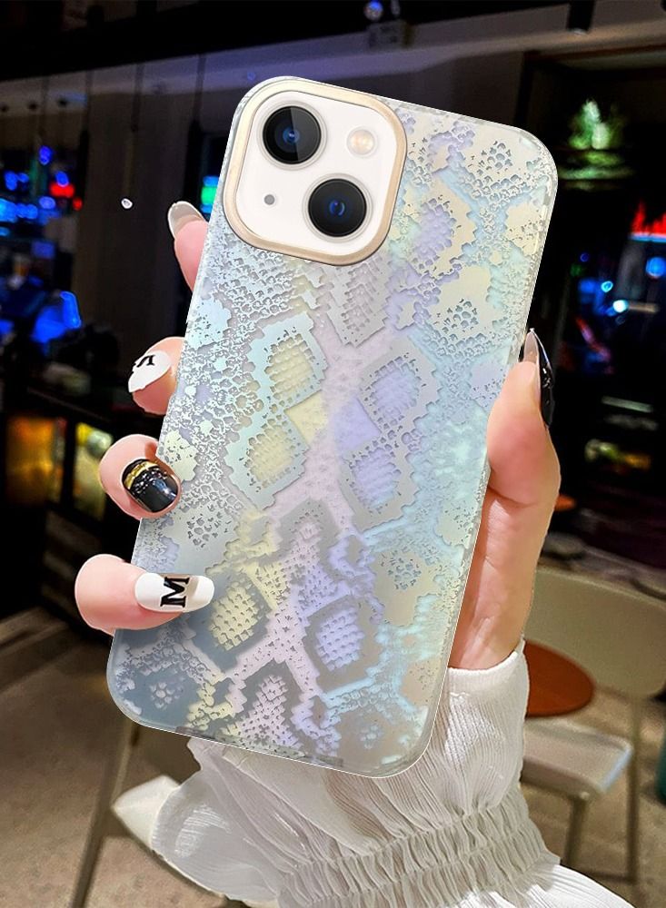 JOWAY حافظة آيفون 14 بلس طباعة ثلاثية الأبعاد مضادة للصدمات خلفية - Image 3