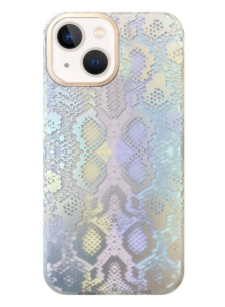 JOWAY حافظة آيفون 14 بلس طباعة ثلاثية الأبعاد مضادة للصدمات خلفية - Image 1