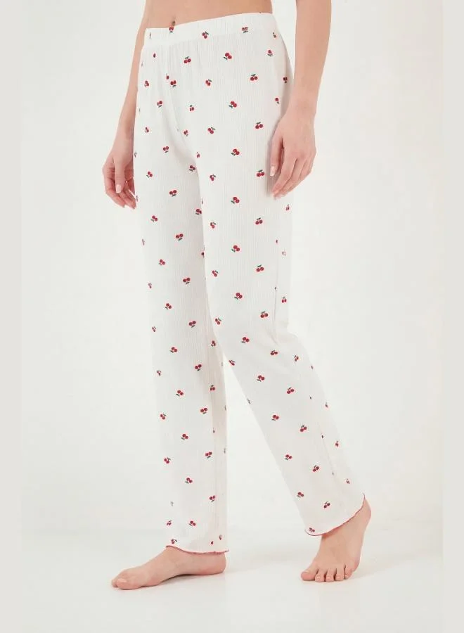 Lela  Lela Regular Fit Patterned V-Neck Short-Sleeve Pajama Set Women's PAJAMA SET 65770836 for Women | Best Price UAE