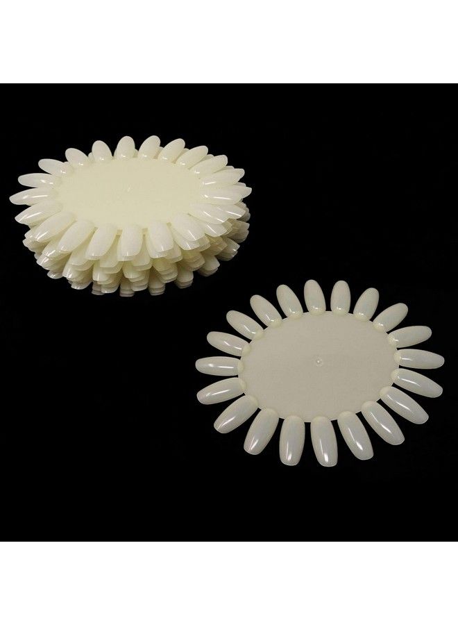 HONBAY 12Pcs Plastic 20 Tips False Nail Swatches Wheels Nail Art Color Polish Display Wheel For Manicure - Image 1