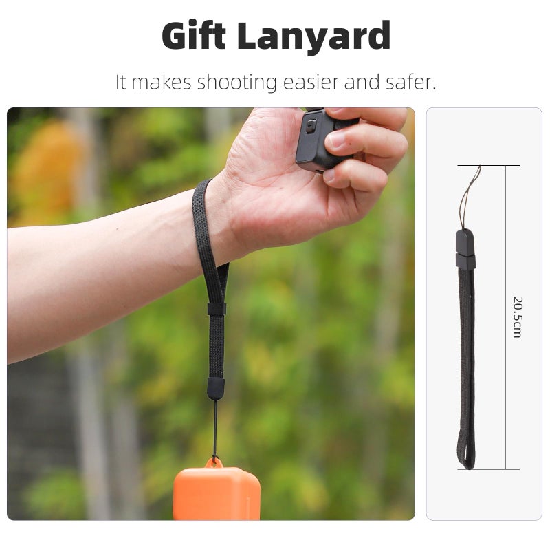 سني لايف حقيبة بوكيلا لحمل كاميرا DJI OSMO Pocket 3، حقيبة تخزين محمولة مزودة بثلاث فتحات مغناطيسية لتخزين فلاتر الاستقطاب/الكثافة المحايدة وفتحتين لبطاقات التخزين، حقيبة صلبة واقية لملحقات كاميرا DJI Osmo Pocket 3 - Image 5