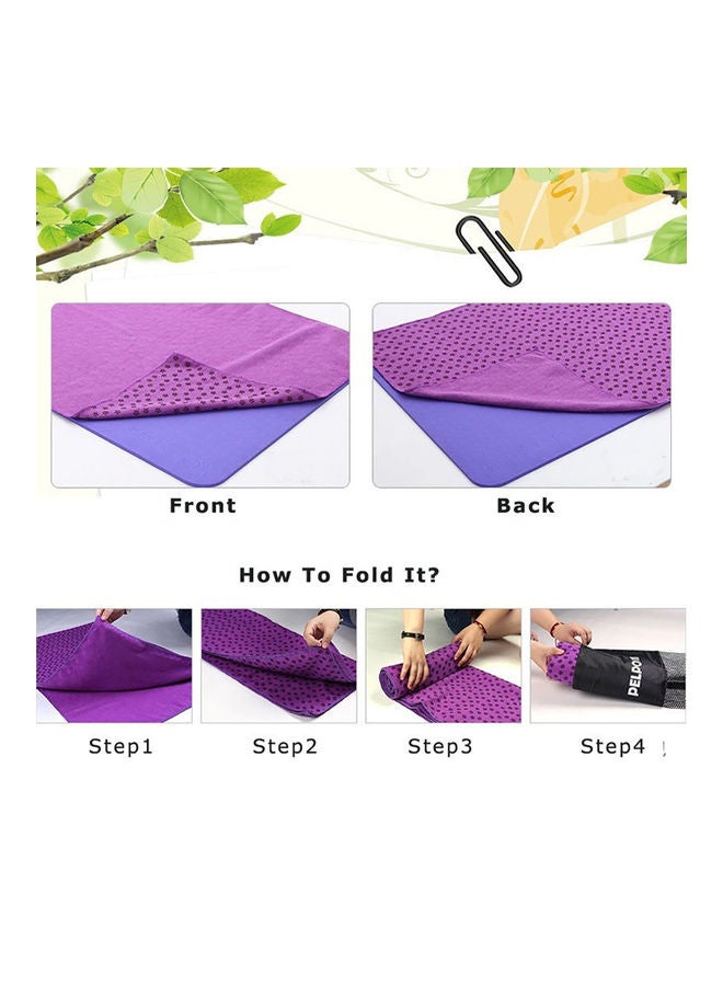 NIBEMINENT Non Slip Yoga Mat Cover Towel Blanket Gym Sport Fitness Exercise Pad Cushion 20 x 10 20cm - Image 5