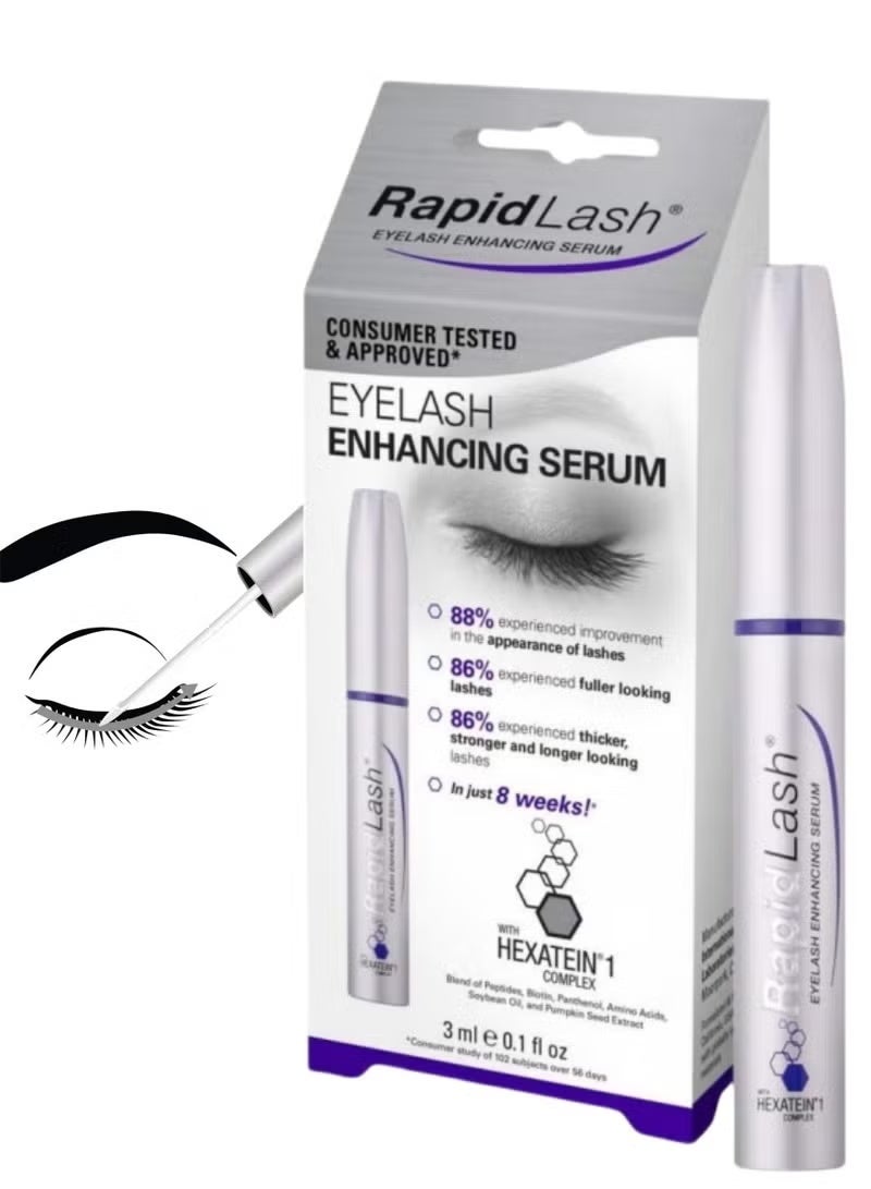 Rapid Lash 3ml Eyelash Enhancement Serum Rapidly Lengthens and Thickens Lashes - Image 1