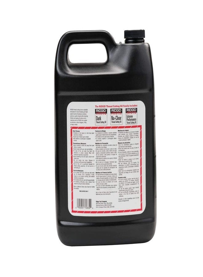ريدجيد زيت قطع الخيوط Nu-Clear من RIDGID 70835، 1 جالون، خالٍ من الهالوجين والكلور وثنائي الفينيل متعدد الكلور، مصمم لإطالة عمر المعدات، يبرد الخيوط والأنابيب - Image 4