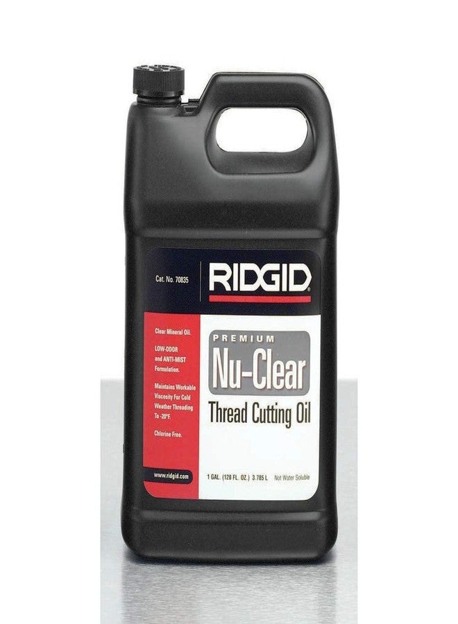 ريدجيد زيت قطع الخيوط Nu-Clear من RIDGID 70835، 1 جالون، خالٍ من الهالوجين والكلور وثنائي الفينيل متعدد الكلور، مصمم لإطالة عمر المعدات، يبرد الخيوط والأنابيب - Image 5
