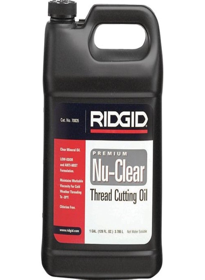 ريدجيد زيت قطع الخيوط Nu-Clear من RIDGID 70835، 1 جالون، خالٍ من الهالوجين والكلور وثنائي الفينيل متعدد الكلور، مصمم لإطالة عمر المعدات، يبرد الخيوط والأنابيب - Image 2