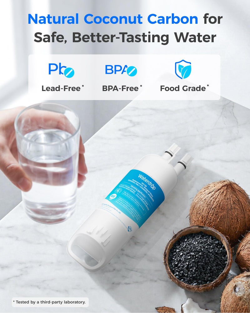 Waterdrop EDR1RXD1 Replacement for EverydropÂ® Filter 1, W10295370A, EDR1RXD1B, P8RFWB2L, P4RFWB, KenmoreÂ® 46-9081, 46-9930, WD-F38 Refrigerator Water Filter, 3 Pack - Image 5