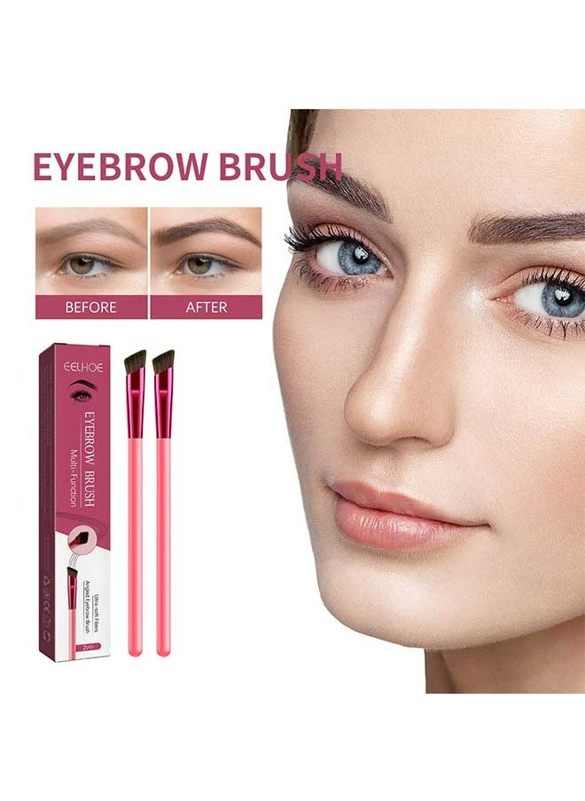 EELHOE - 2pcs Multi Function EyeBrow Brushes, Super Soft Fiber, Versatile, Lightweight and Durable, Beautiful and Elegant, Suitable for Use During Makeup - Image 1