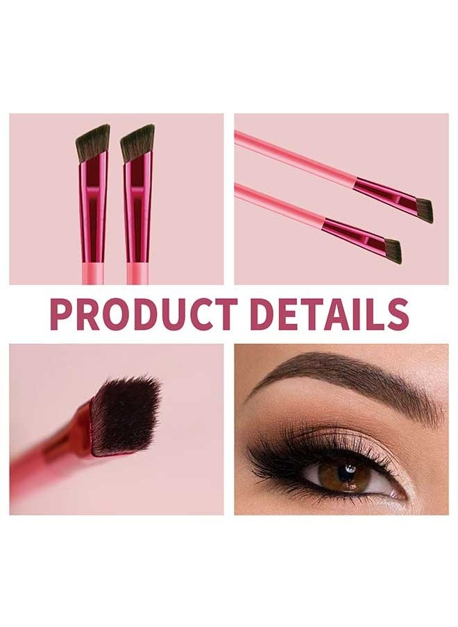 EELHOE - 2pcs Multi Function EyeBrow Brushes, Super Soft Fiber, Versatile, Lightweight and Durable, Beautiful and Elegant, Suitable for Use During Makeup - Image 1