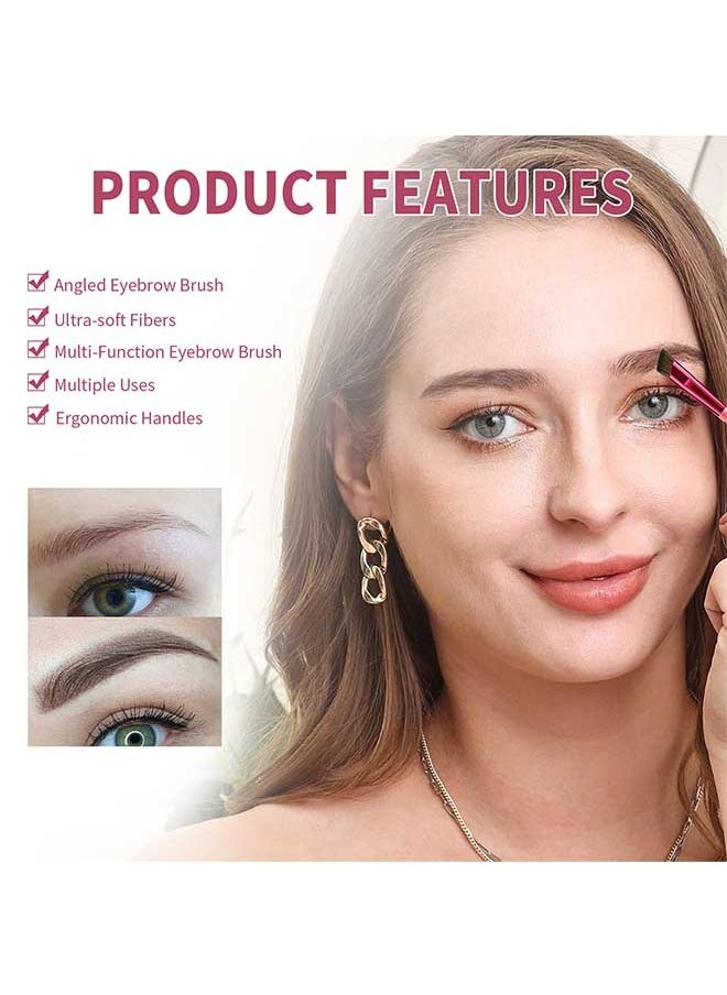 EELHOE - 2pcs Multi Function EyeBrow Brushes, Super Soft Fiber, Versatile, Lightweight and Durable, Beautiful and Elegant, Suitable for Use During Makeup - Image 1