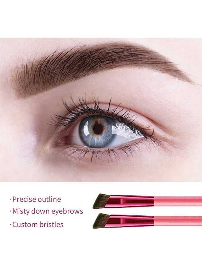 EELHOE - 2pcs Multi Function EyeBrow Brushes, Super Soft Fiber, Versatile, Lightweight and Durable, Beautiful and Elegant, Suitable for Use During Makeup - Image 1