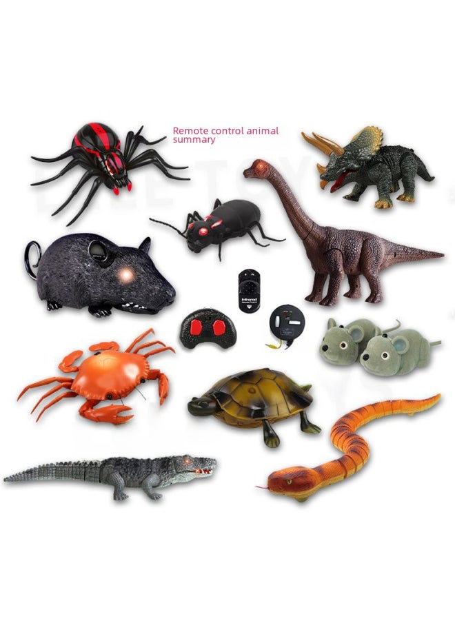 Realistic Remote Control Snake Prank Electric Scary Toy Insect Animal Shake Control Cockroach Centipede Novelty Gag Gift-Color:9901 Color  - Image 2