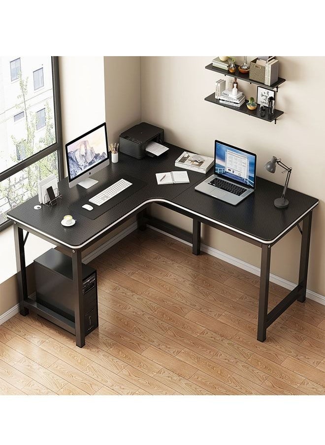 NKX - L Shape Gaming Table Computer Desk with Large Monitor Stand and Study Writing Workstation - Image 1
