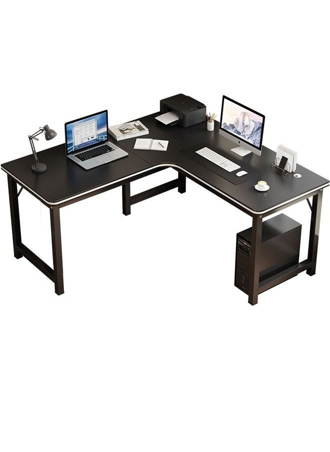 NKX - L Shape Gaming Table Computer Desk with Large Monitor Stand and Study Writing Workstation - Image 1