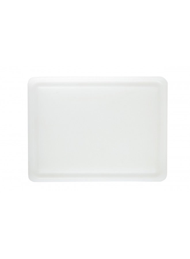 Dexas NSF Polysafe Pastry/Cutting Board with Well, 15 by 20 inches, White - Image 1