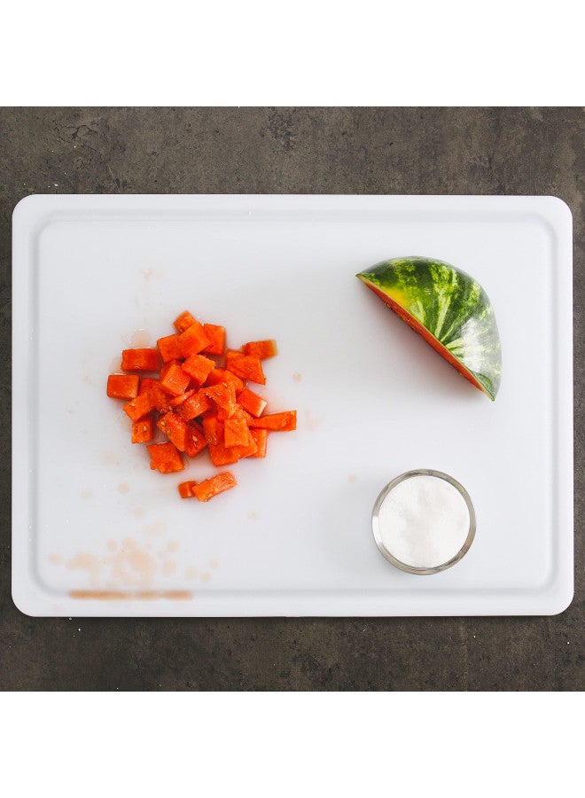 Dexas NSF Polysafe Pastry/Cutting Board with Well, 15 by 20 inches, White - Image 4