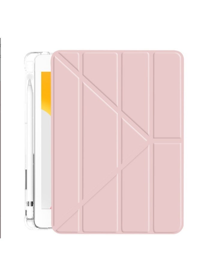 إغرين99 لـ iPad 2025 (11th) A16 11 بوصة غطاء القضية ، تصميم ثلاثي الطي على شكل Y ، زاوية متعددة ، غطاء الجلد اللوحي ، إيقاظ / نوم تلقائي ، وردي - Image 3