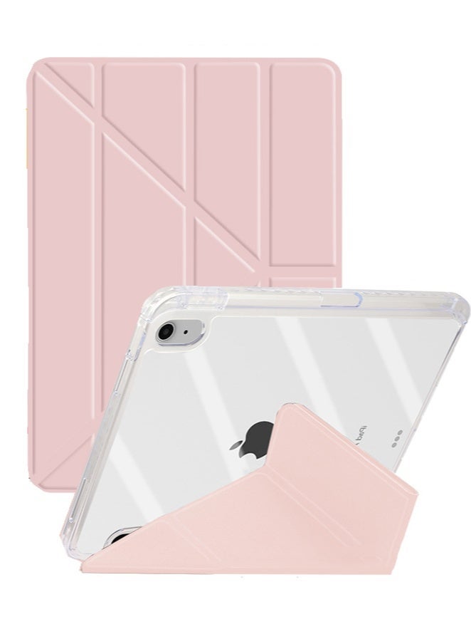 إغرين99 لـ iPad 2025 (11th) A16 11 بوصة غطاء القضية ، تصميم ثلاثي الطي على شكل Y ، زاوية متعددة ، غطاء الجلد اللوحي ، إيقاظ / نوم تلقائي ، وردي - Image 1