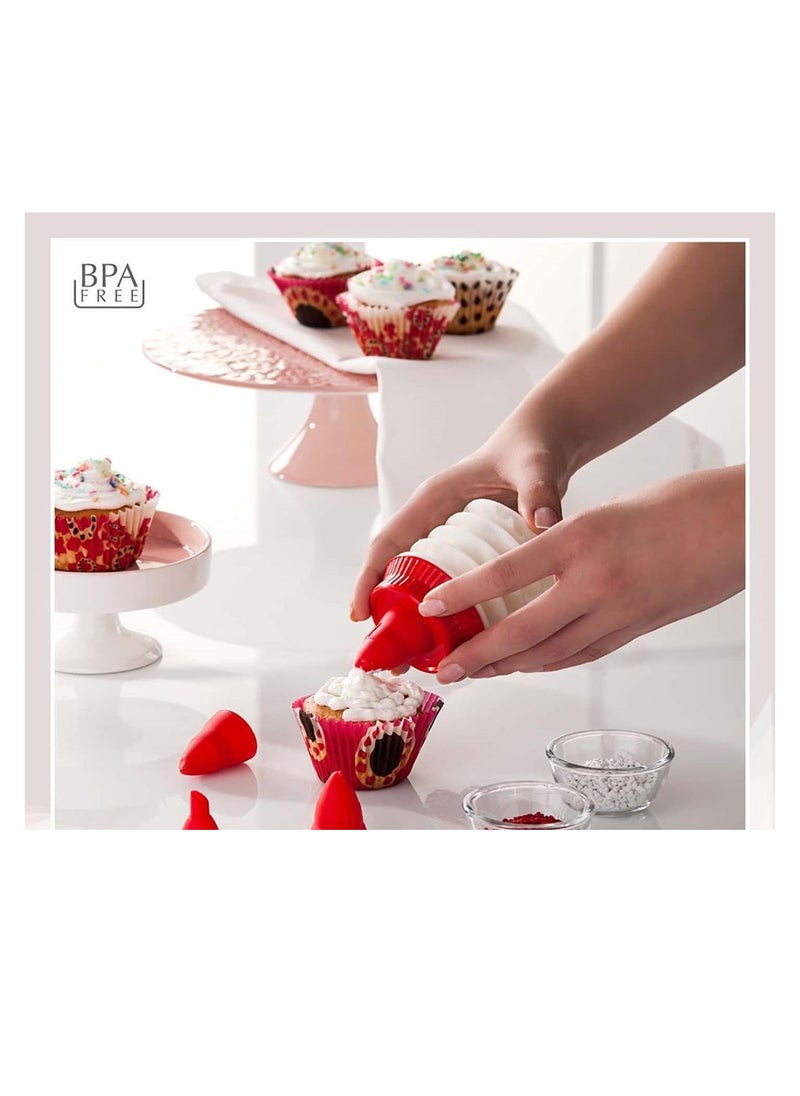 Bager 7 Shapes Cream Pump Set For Cake Decoration Multicolor  - Image 5