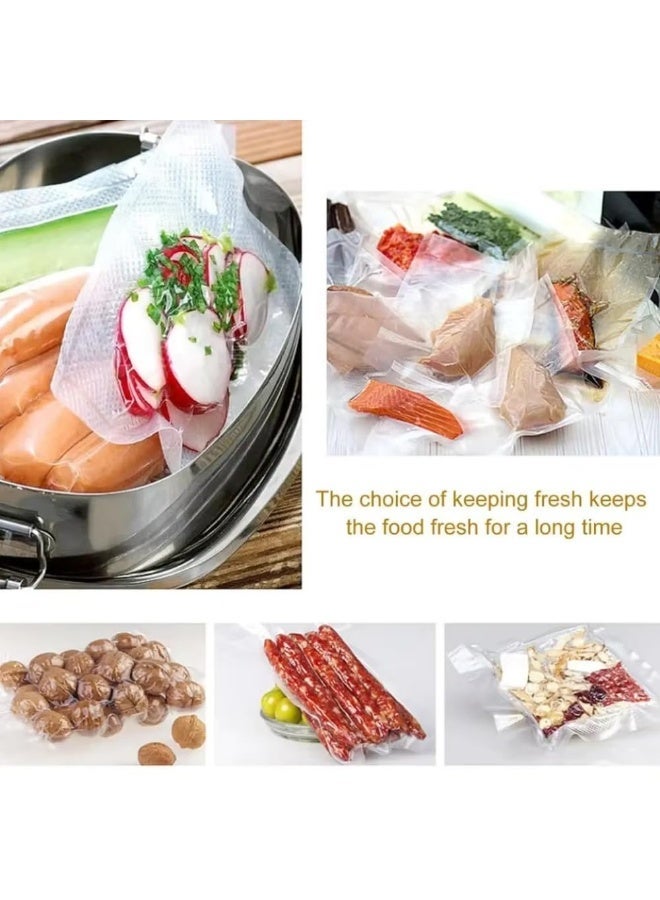 TRAGO Vacuum Seal Roll for Food Storage BPA Free Embossed Sealer Film, Custom Cut Size, Leak Proof Freezer Safe Packaging for Meat Fish Meal Prep Sous Vide and Long Term Storage Freezer Safe - Image 5