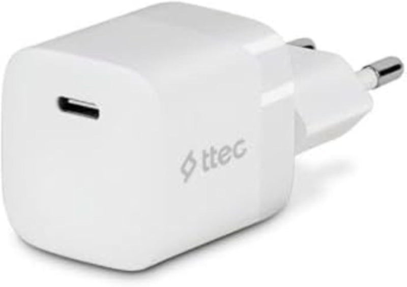 ttec SmartCharger PD 30W USB-C Travel Charger - Fast Charging for Smartphones & Devices, Compact & Portable Design, Power Delivery for Quick Power Up
