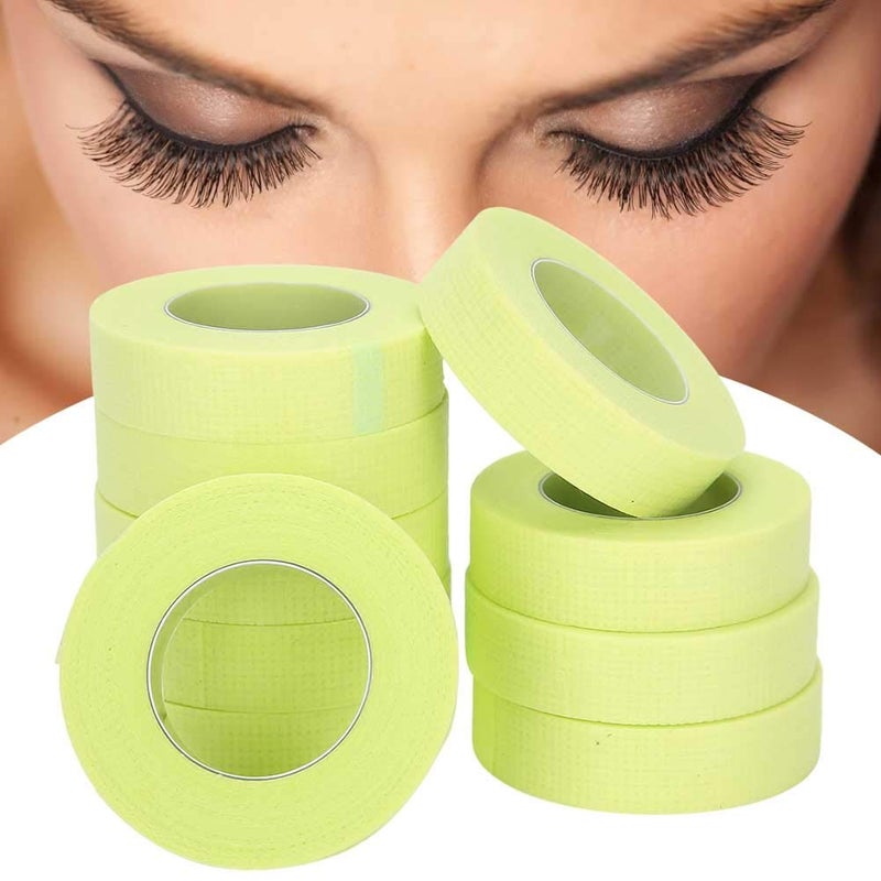 Breathable Skin Friendly Eyelash Isolation Tape 10 Greens Polyolefin Film 25pcs - Image 3