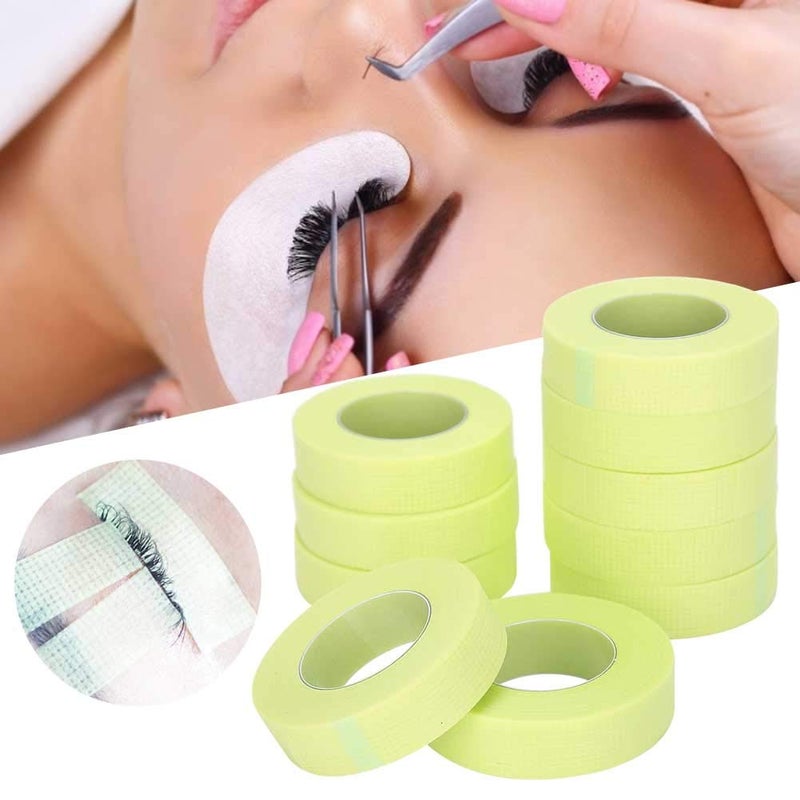Breathable Skin Friendly Eyelash Isolation Tape 10 Greens Polyolefin Film 25pcs - Image 4