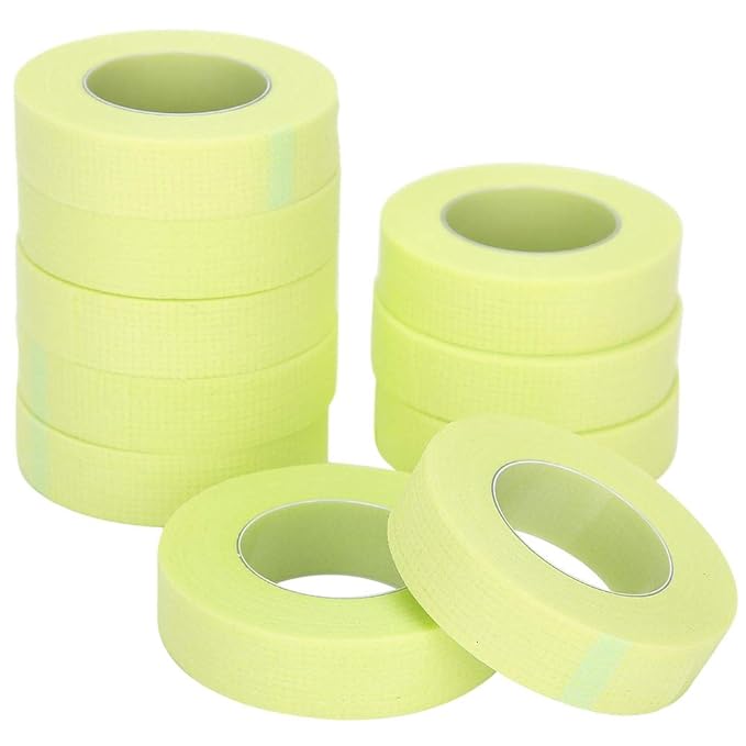 Breathable Skin Friendly Eyelash Isolation Tape 10 Greens Polyolefin Film 25pcs - Image 1