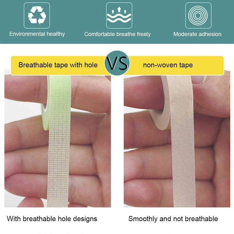Breathable Skin Friendly Eyelash Isolation Tape 10 Greens Polyolefin Film 25pcs - Image 5