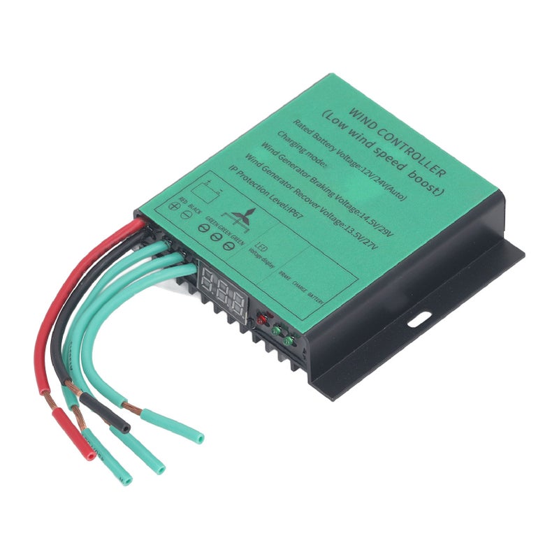 MPPT Wind Turbine Charge Controller 100W‑600W 12V 24V Auto Match IP67 Waterproof Universal Generator Low Voltage Boost - Image 3