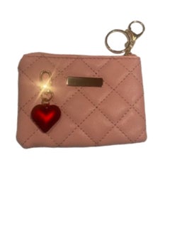 Women's high-quality leather wallet, pink color, with a red heart-shaped medallion - pzsku/Z15DD062EDC10195D161DZ/45/_/1730366967/8db0cf75-5091-4d85-b60a-997ce2a1a8fd