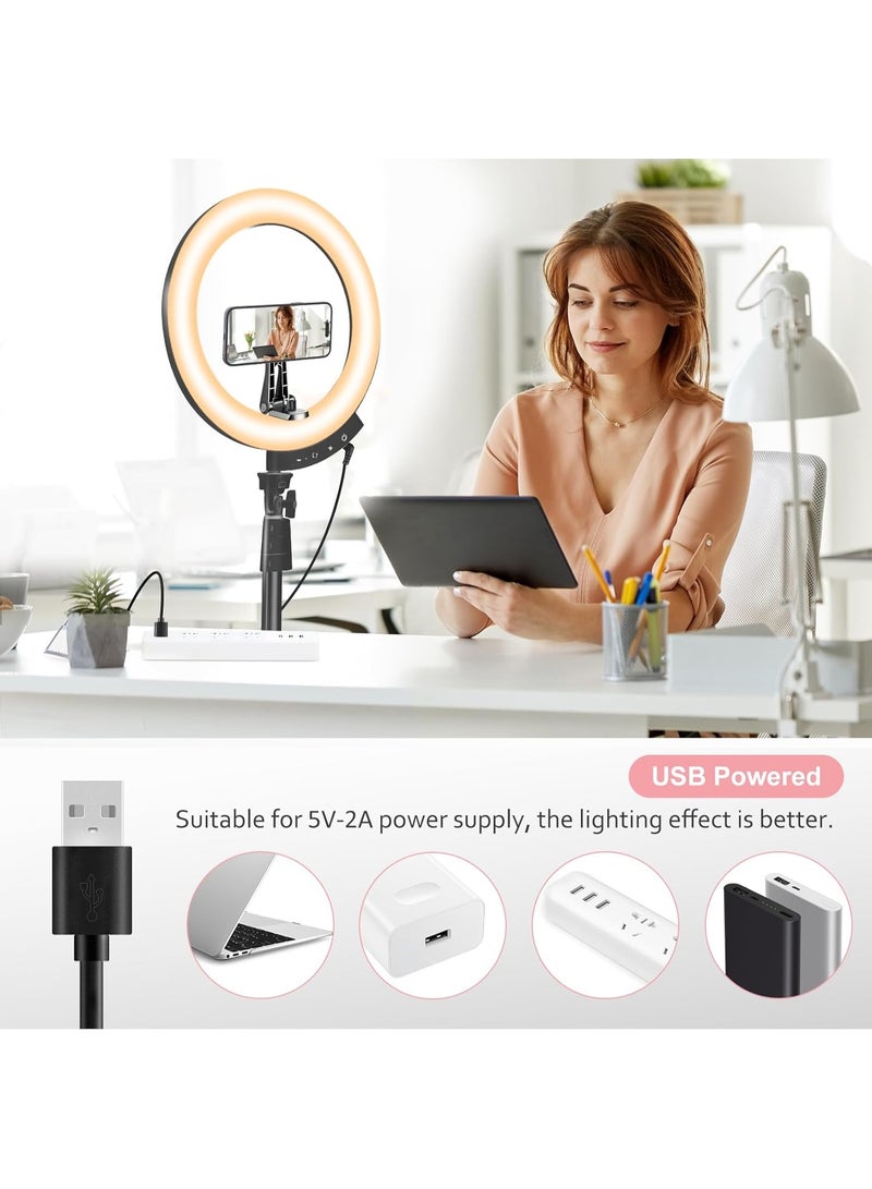 12'' Ring Light with 62'' Tripod Stand and Magnetic Phone Holder, LED Ringlight with Selfie Wireless Remote, Circle Lighting for Video Recording, Makeup, TikTok, Photography - Image 5