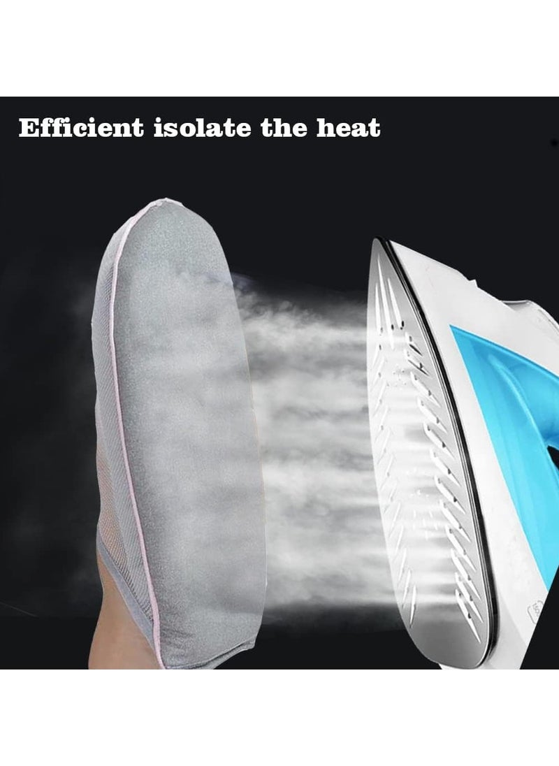 HaHaHai Garment Steamer Ironing Gloves, Anti Steam Handheld Ironing Pad, Heat Resistant Garment Steamer Mitt, Complete Care Protective Garment Steaming Mitt,  - Image 5