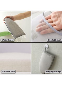 HaHaHai Garment Steamer Ironing Gloves, Anti Steam Handheld Ironing Pad, Heat Resistant Garment Steamer Mitt, Complete Care Protective Garment Steaming Mitt,  - Image 4