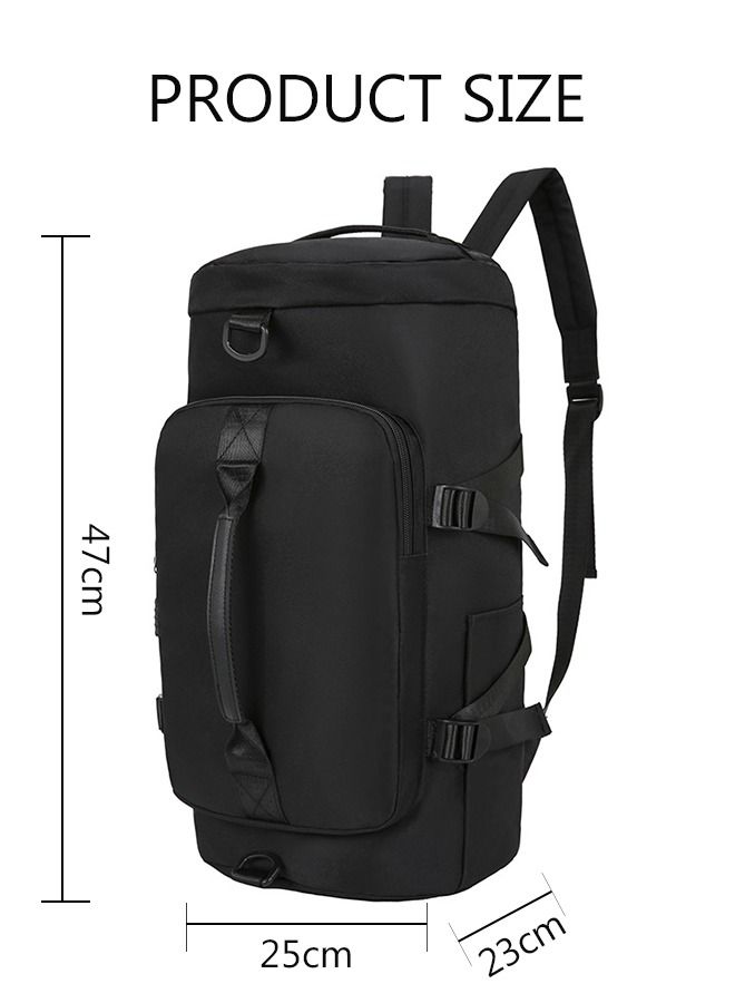 DUNISO Sports Gym Bag with Wet Pocket & Shoes Compartment, Weekender Overnight Bag for Travel Gym Yoga Travel Duffel Bag for Men and Women Lightweight - Image 4