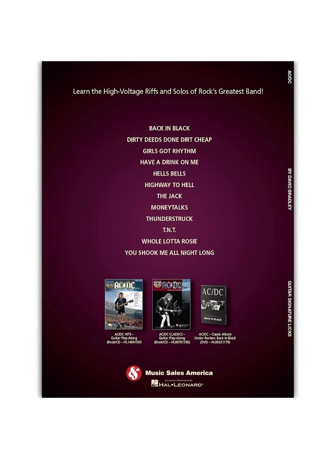 AC/DC - Guitar Signature Licks: A Step-By-Step Breakdown of the Guitar Styles and Techniques of Angus & Malcolm Young - Image 2