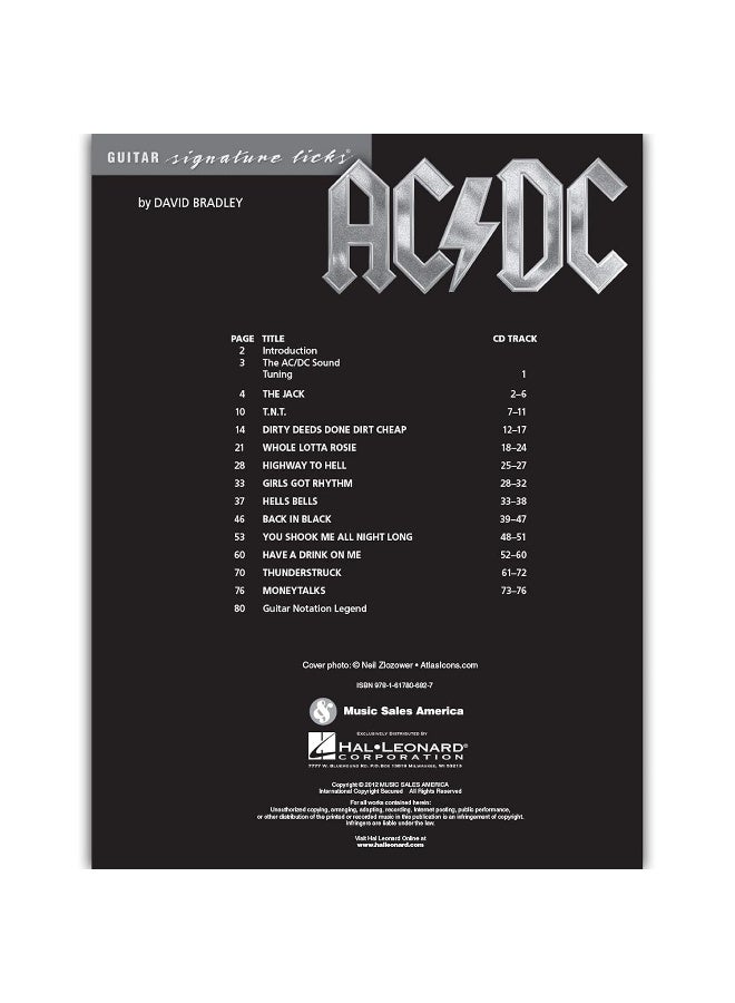 AC/DC - Guitar Signature Licks: A Step-By-Step Breakdown of the Guitar Styles and Techniques of Angus & Malcolm Young - Image 3