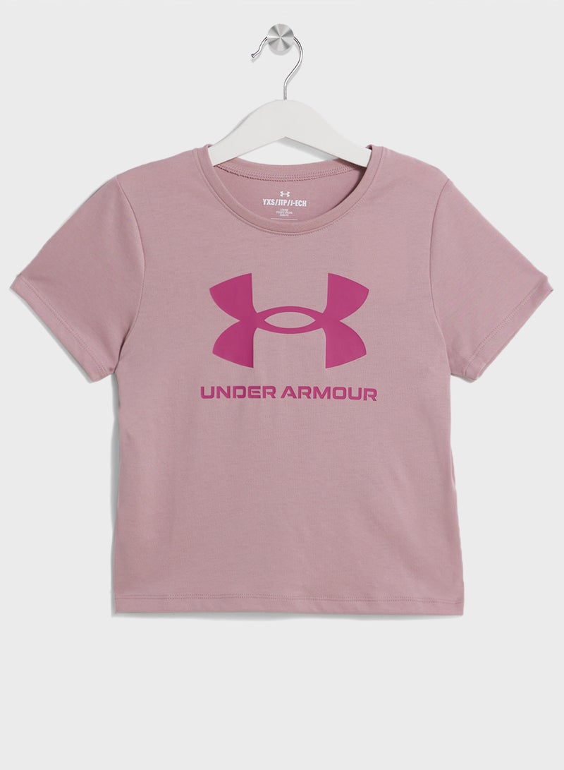 اندر ارمر تيشيرت بشعار كبير للشباب - Image 1