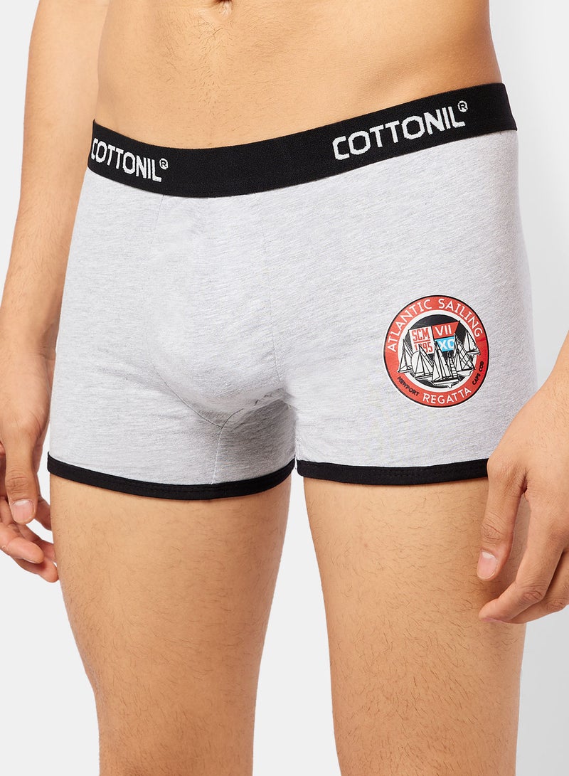 COTTONIL Logo Graphic Cotton Boxers  - Image 1