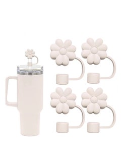 GUDOO 4 Pack Straw Cover Cap for Stanley Cups Accessories Silicone Straw Topper Compatible with 30 to 40 Oz Tumbler with Handle Reusable Straw Tips Lids  - Image 1
