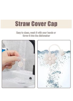 GUDOO 4 Pack Straw Cover Cap for Stanley Cups Accessories Silicone Straw Topper Compatible with 30 to 40 Oz Tumbler with Handle Reusable Straw Tips Lids  - Image 4