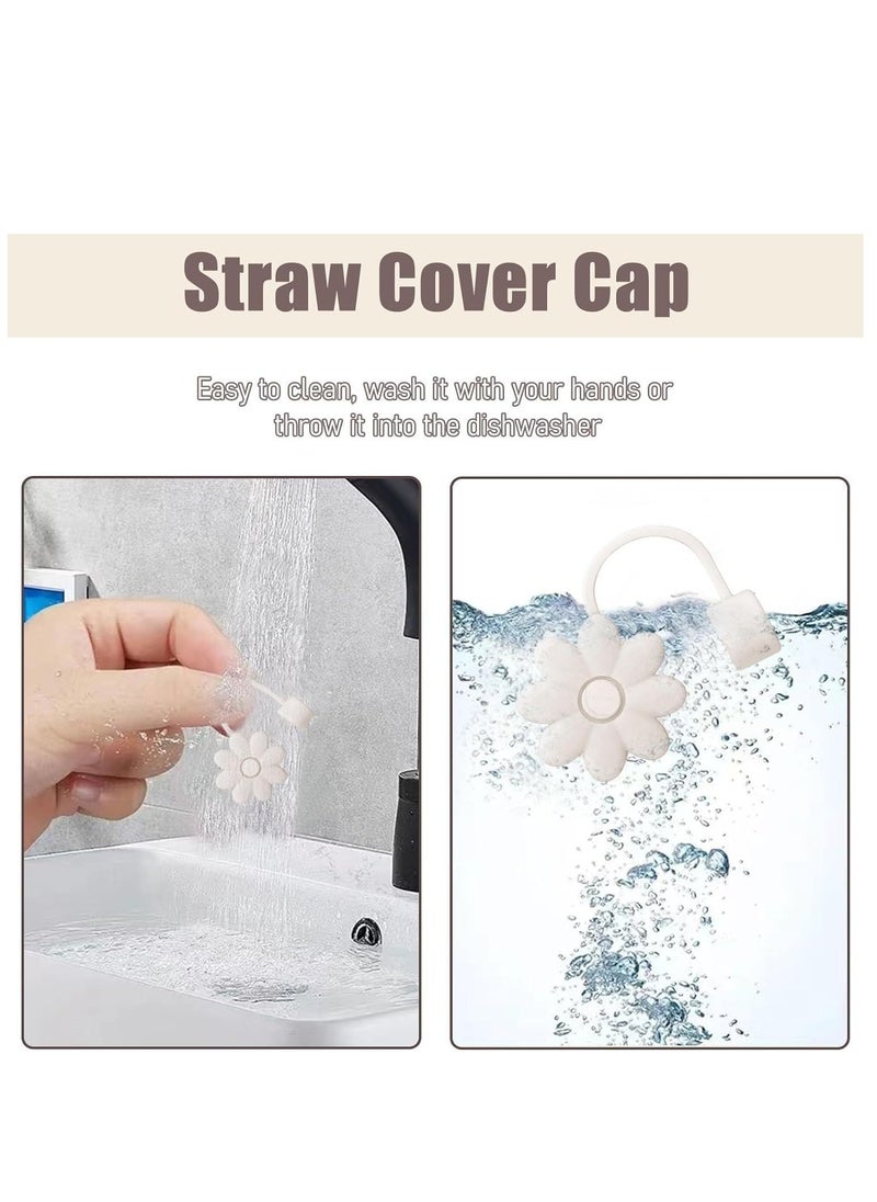 GUDOO 4 Pack Straw Cover Cap for Stanley Cups Accessories Silicone Straw Topper Compatible with 30 to 40 Oz Tumbler with Handle Reusable Straw Tips Lids  - Image 4