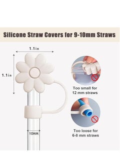 GUDOO 4 Pack Straw Cover Cap for Stanley Cups Accessories Silicone Straw Topper Compatible with 30 to 40 Oz Tumbler with Handle Reusable Straw Tips Lids  - Image 3