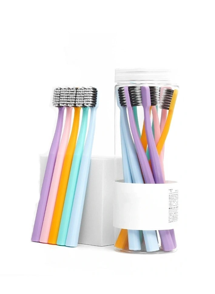 10-Pack Ultra Soft Toothbrushes with Tongue Scraper