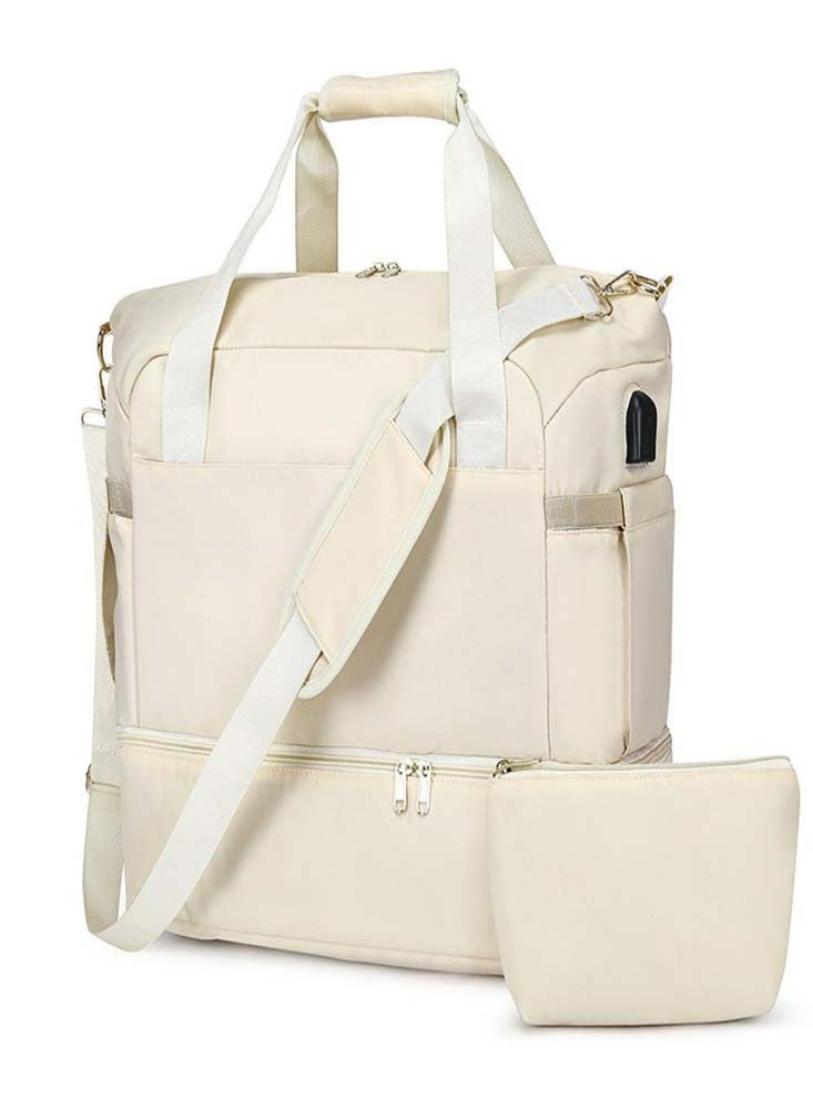 Oasisgalore Gym Bag for Women Men Sports with Large Capacity，Travel Weekend Duffle Bag，Workout Carry on Bag with Adjustable Strap - Image 1