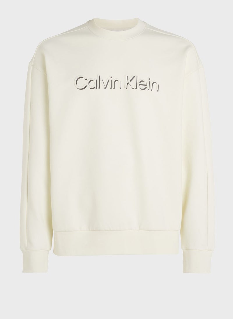 CALVIN KLEIN Shadow Embossed Logo Sweatshirt - Image 4
